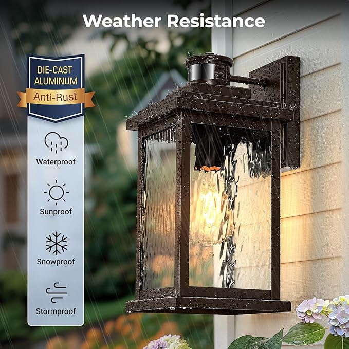 VIANIS 2 Pack Large Adjustable-Sensitivity Motion Sensor Outdoor Lights - Image 7