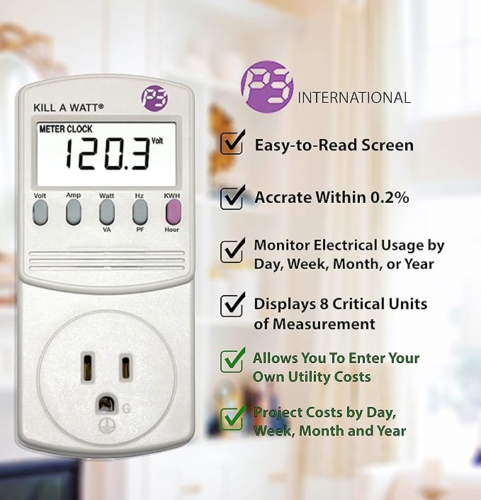 P3 International P4460 Kill A Watt EZ Electricity Usage Monitor - Image 2