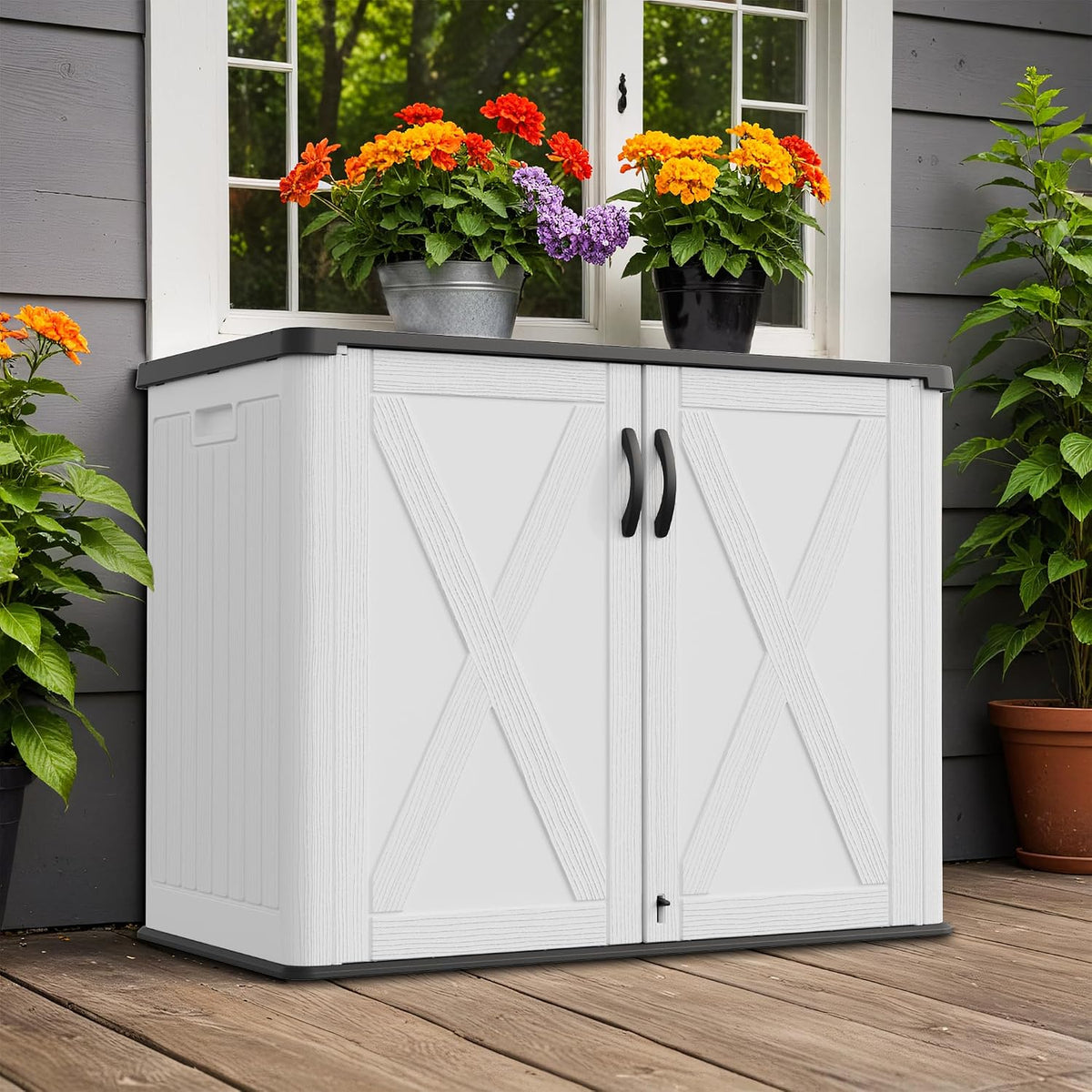 greesum 26 cuft outdoor storage box with lockable, main product view