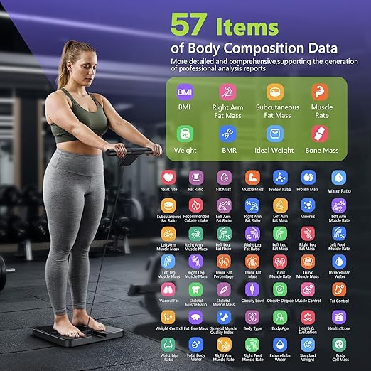 LVPIMAN Smart Scale for Body Weight and Fat, Muscle Mass 57 Body Composition - Image 2