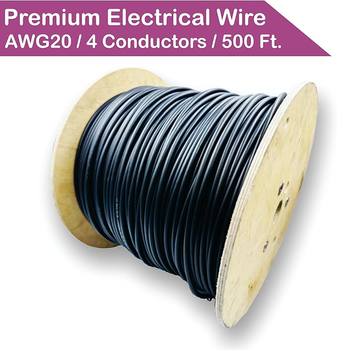 NATIONAL Wire & Cable – 20 AWG 4-Conductor Premium Copper Wire, 500 ft - Image 2