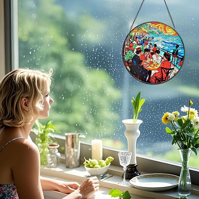 Stained Glass Window Hanging, Stunning 8''/20CM Suncatchers - Image 4