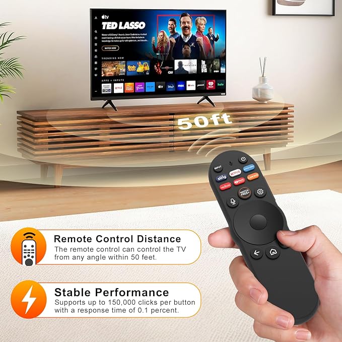 Voice Remote Control for Vizio Smart TV Remote, XRT270 Bluetooth Voice Remote - Image 4