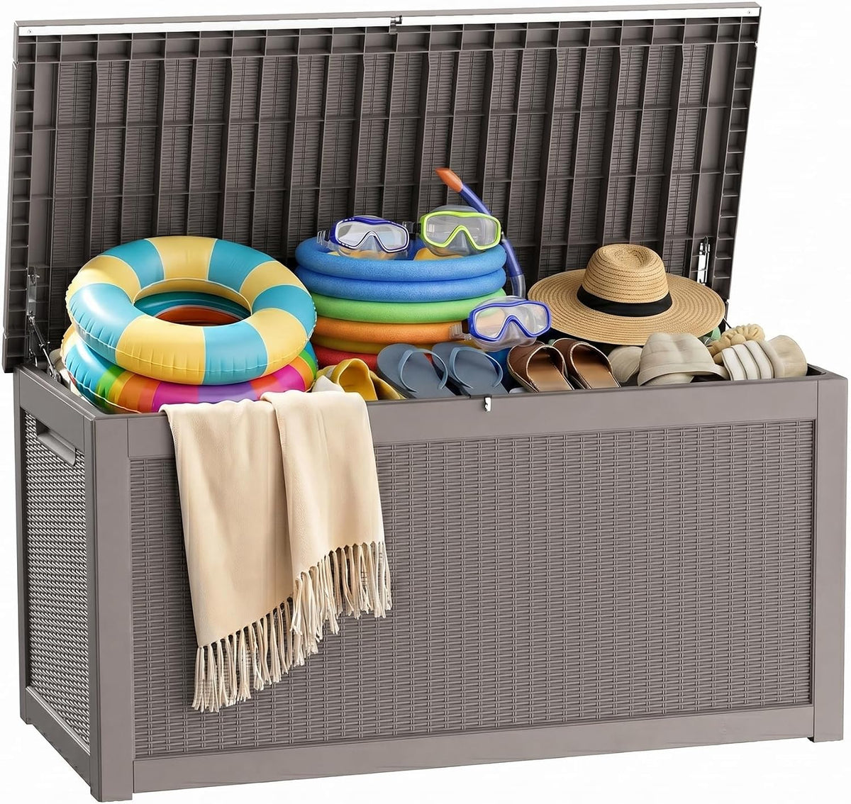 patiozen 360 gallon outdoor storage box, heavy duty, main product view