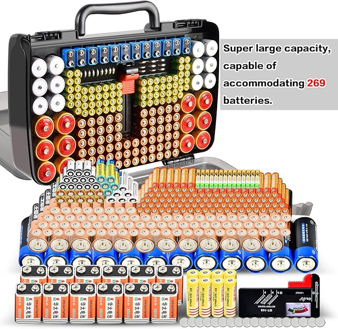 Aptbyte Battery Organizer Storage Holder Box Case - Image 4
