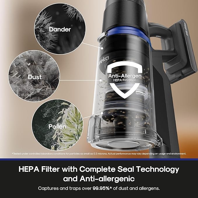 Eureka Cordless Vacuum Cleaner, Anti-Tangle Brushroll, Rechargeable Stick Vacuum - Image 4