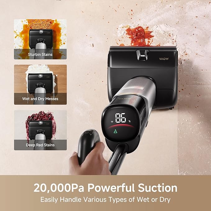Mova X4 Pro Wet Dry Vacuum Cleaner, 20000Pa Cordless Vacuum Mop - Image 4