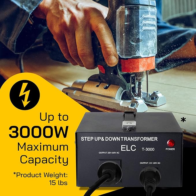 ELC T Series 3000+ Watt Voltage Converter Transformer - Image 4