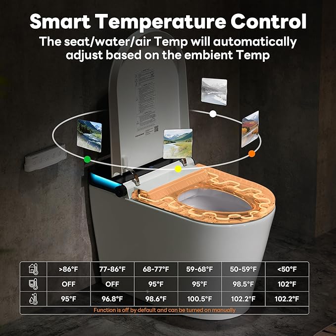 Casta Diva Smart Toilet with Bidet Built in, Auto Open Close, Foot Sensor - Image 3