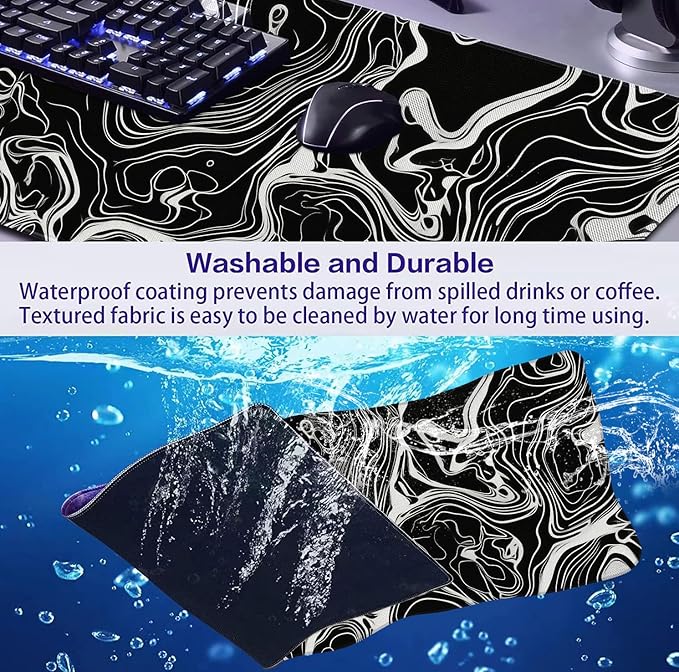 Minimalist Abstract Line XL Mouse Pad, Suitable - Image 6