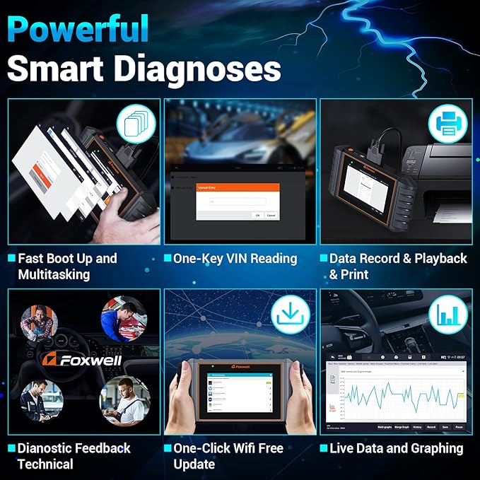 2025 FOXWELL NT716 OBD2 Scanner Bidirectional Control 9+ Resets Scan Tool ABS - Image 8