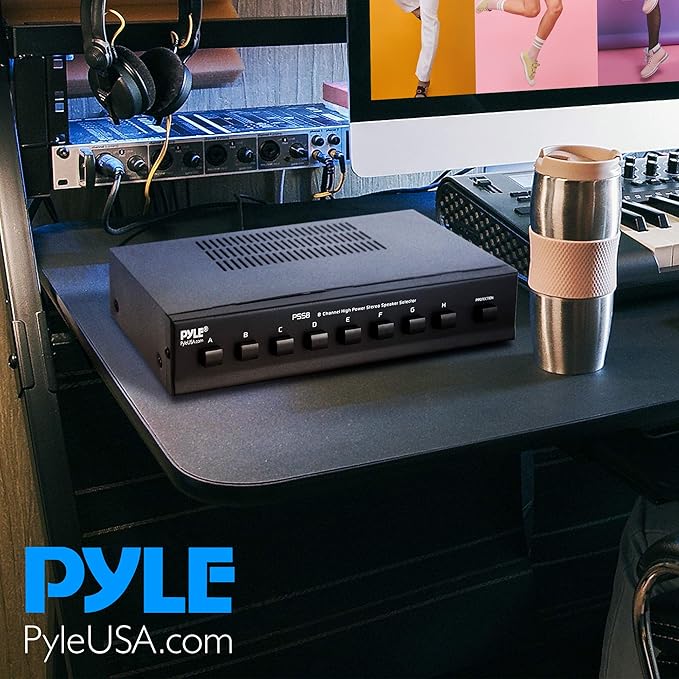 Pyle Premium New and Improved 8 Zone Channel Speaker Switch Selector Switch Box - Image 6