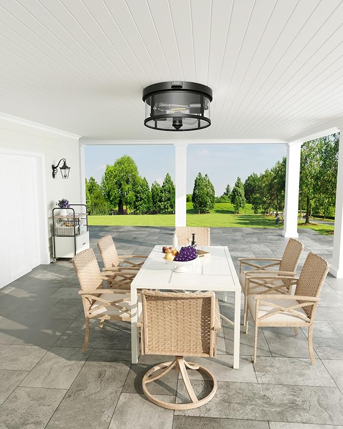 Craftersmark Outdoor Flush Mount Ceiling Light - Image 8