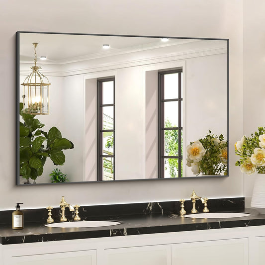 36x50inch Bathroom Mirror, Large Rectangular Wall Mirror