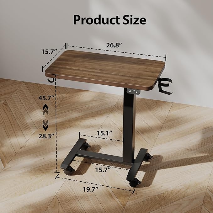 Agilestic Portable Standing Desk Height Adjustable, Mobile Table - Image 2