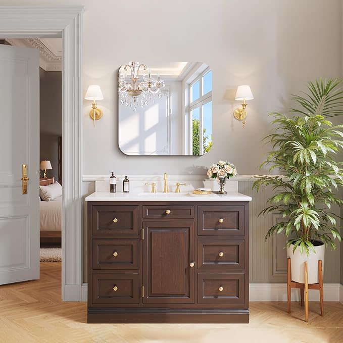 CILIBER Frameless Wall Mirror, HD Shatterproof Vanity Mirror - Image 6