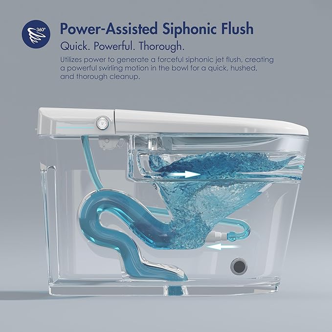 Eridanus Smart Toilet with Bidet Built in, One Piece Bidet Toilet - Image 5