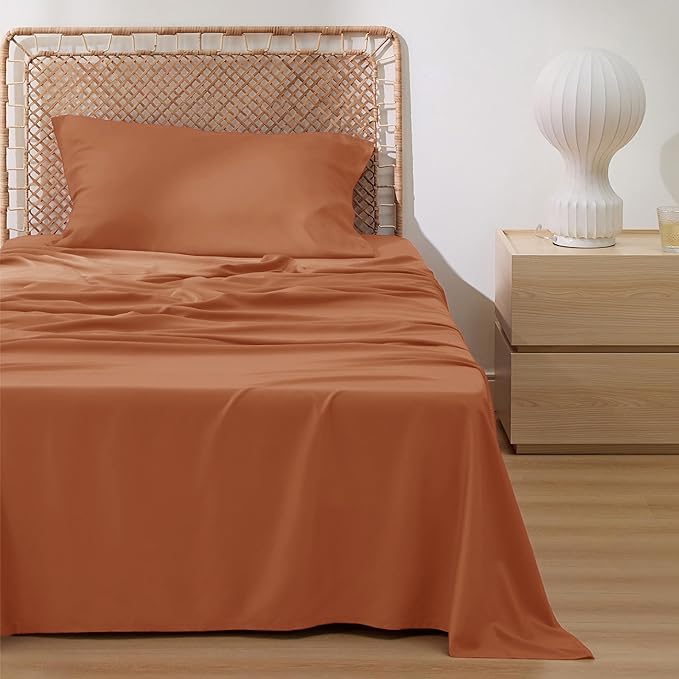 Bedsure Cooling Sheets Twin XL, Rayon Derived from Bamboo, Breathable & Soft - Image 2