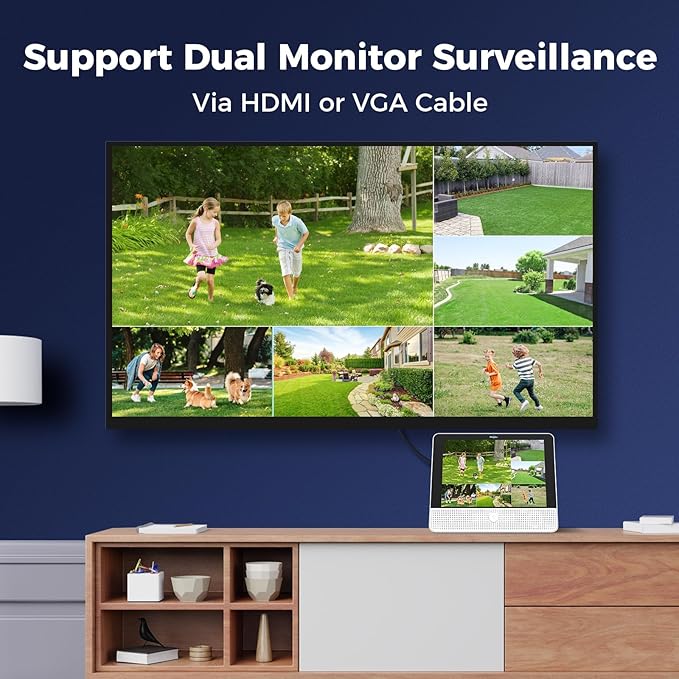 【12’’ Monitor + Human Tracking】Hiseeu 4K PoE Security Camera System, All-in-One - Image 4