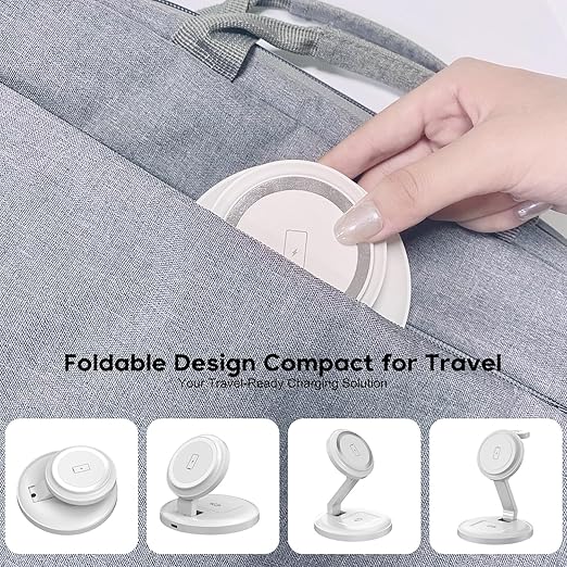 Charging Station for Apple Magnetic Wireless iPhone Mag-Safe Charger, 15W 3in1 - Image 6