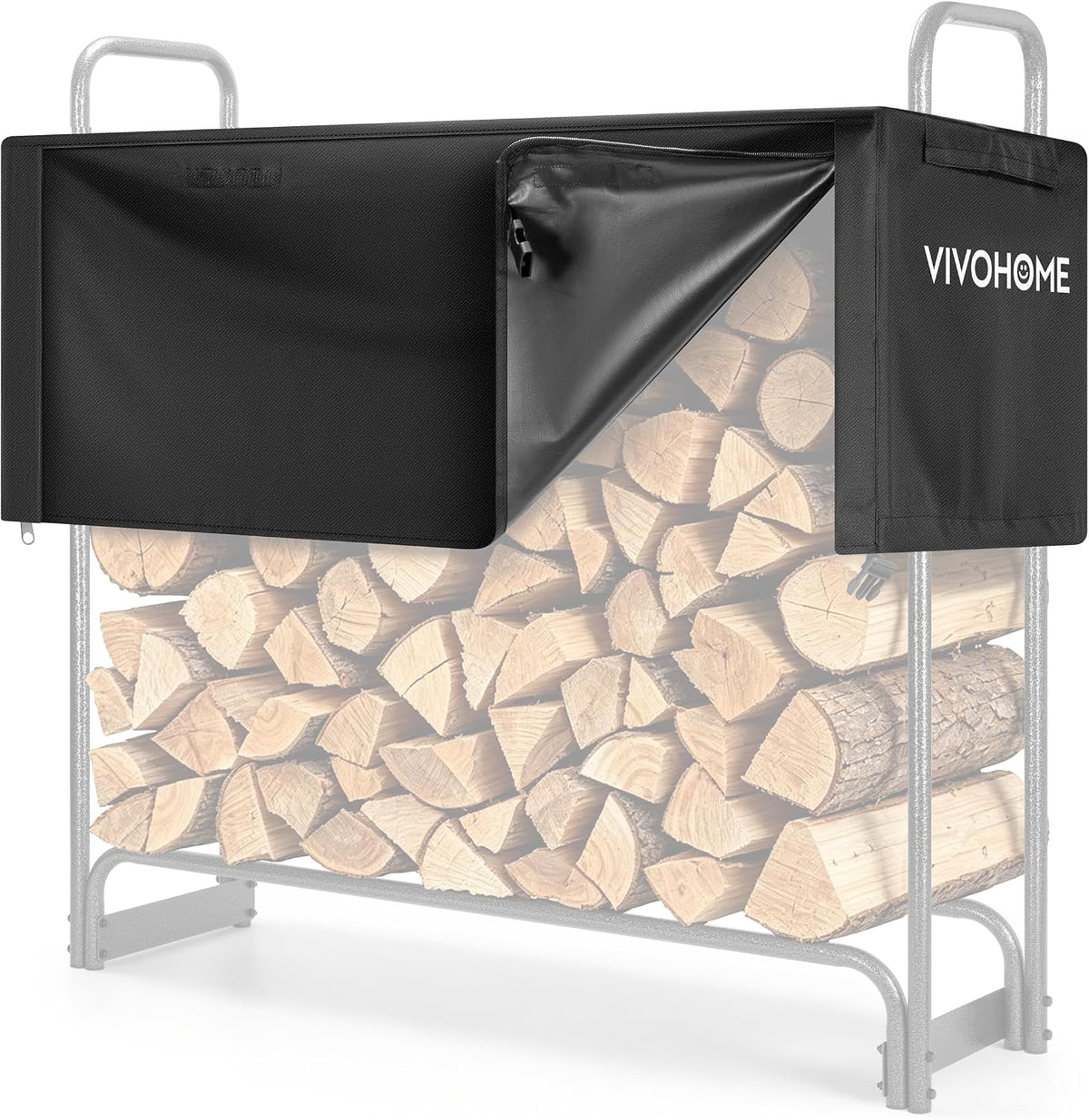 vivohome 4ft waterproof log rack cover, main product view