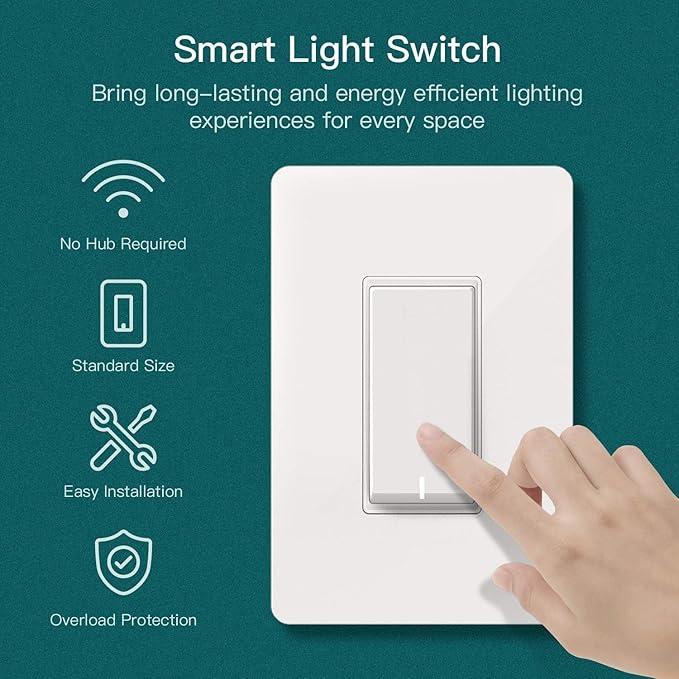 TREATLIFE Smart Light Switch Single Pole Works - Image 8
