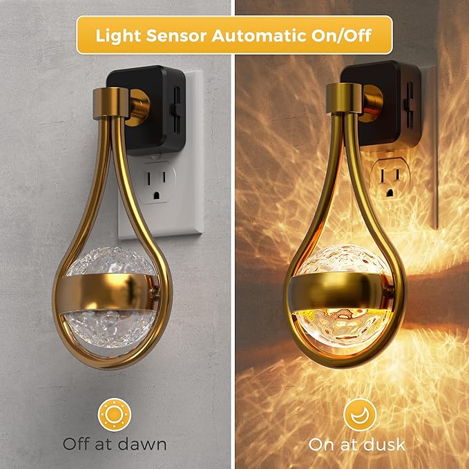 L LOHAS LED Night Lights Plug Into Wall: Star Projector Nightlight, Dusk to - Image 3