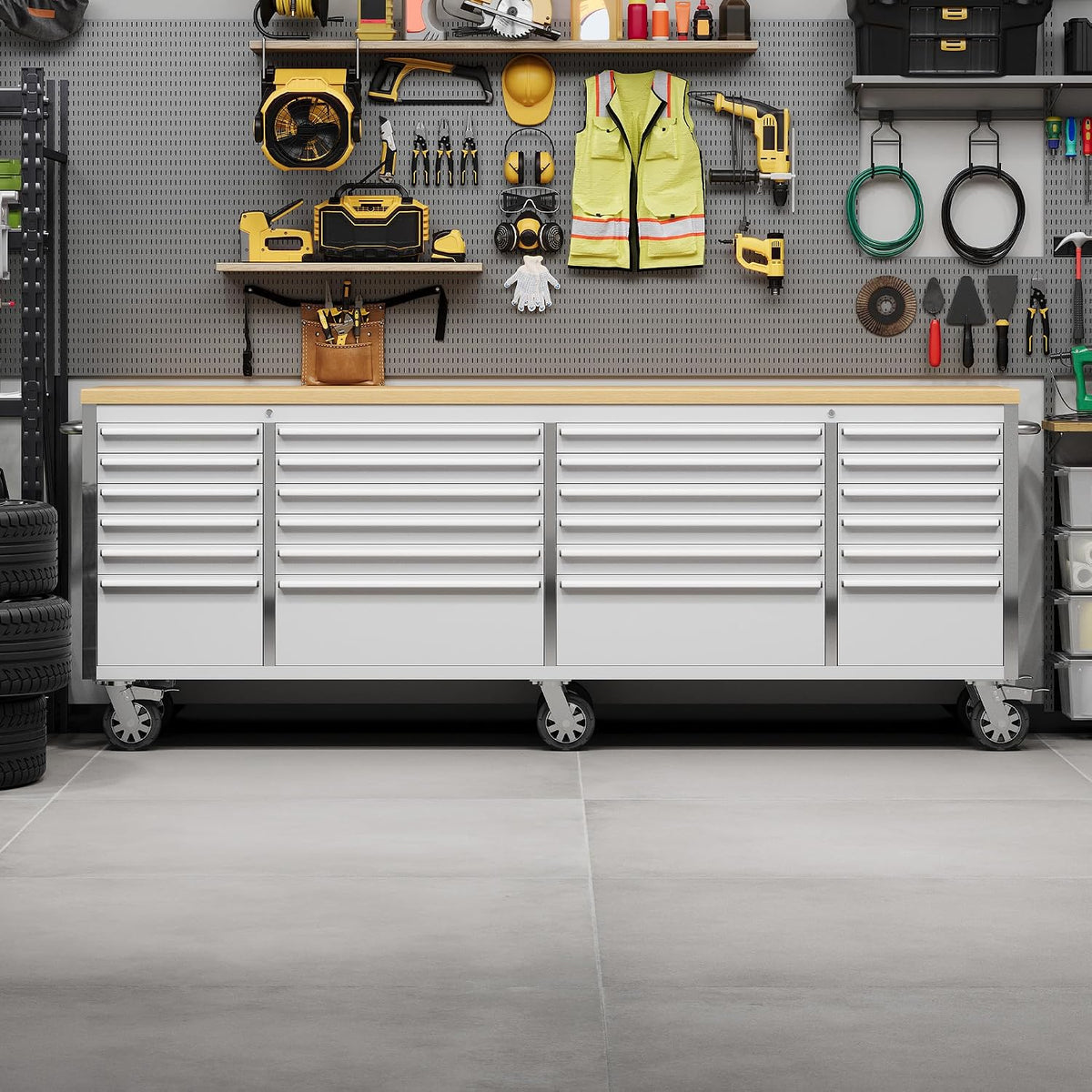 96 inch tool chest, rolling tool cabinet with, main product view
