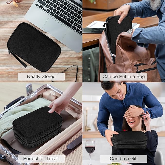 FYY Electronic Organizer, Large Travel Cable Organizer Bag Pouch Electronic - Image 7