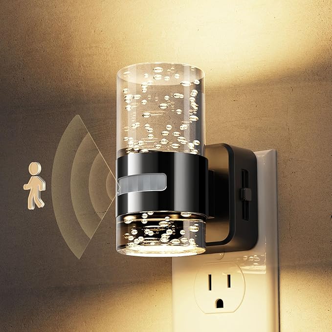 L LOHAS LED Motion Sensor Night Light, Dimmable Night Lights Plug into Wall by LLOHASLED