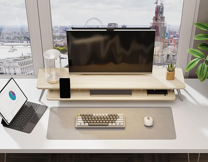Fenge Dual Monitor Stand, Monitor Stands Riser - Image 6