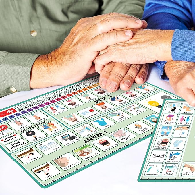 6 Pcs Communication Board for Nonverbal Adults Aphasia Colorful Picture Symbol - Image 4