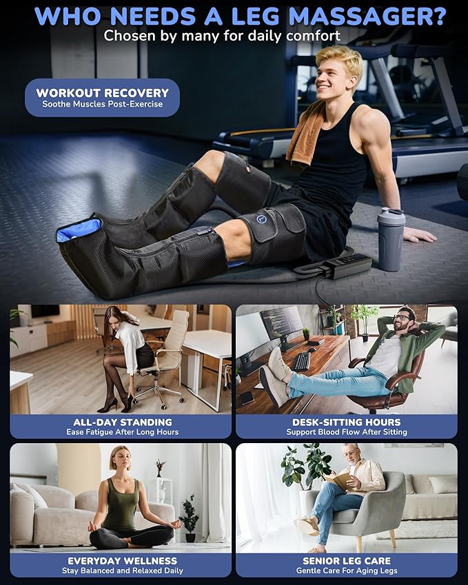 Musugy Leg Massager with Heat and Compression : Sequential Compression Boots - Image 4