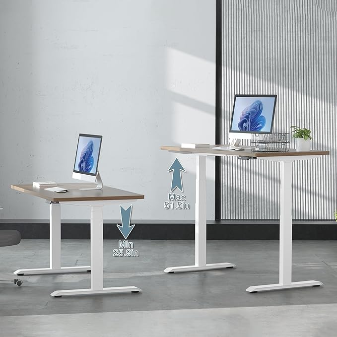 Fromann Dual Motor Electric Standing Desk Frame 3 Tier Legs Height Adjustable - Image 5