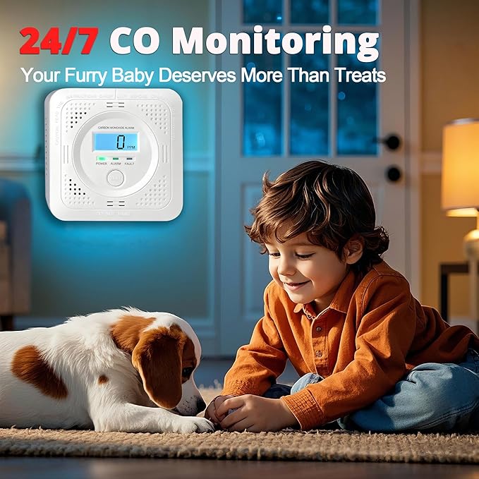 Carbon Monoxide detectors with LCD Constant Display, 85db Alarm & Low Power - Image 8