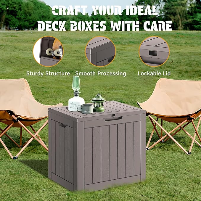 NUNU LAB 32 Gallon Outdoor Storage Box Waterproof, Outside Package Delivery - Image 6