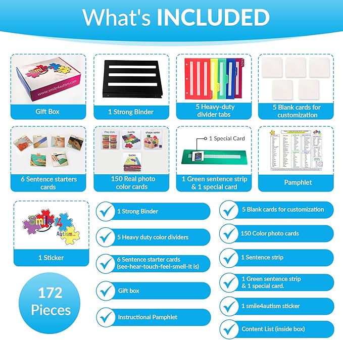Visual Communication Book, 162 ASD Photo Picture Cards: Autism Language - Image 3