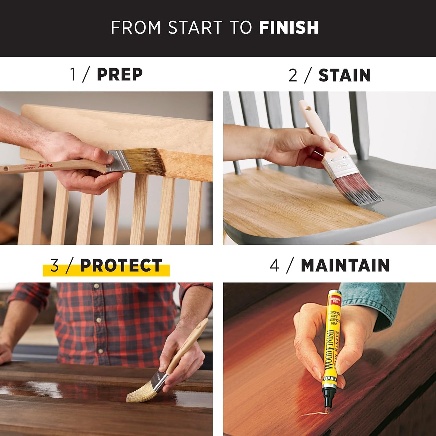 Minwax Ultra Fast Drying Polyurethane Protective Wood Finish, 275 VOC, Clear Satin, Gallon