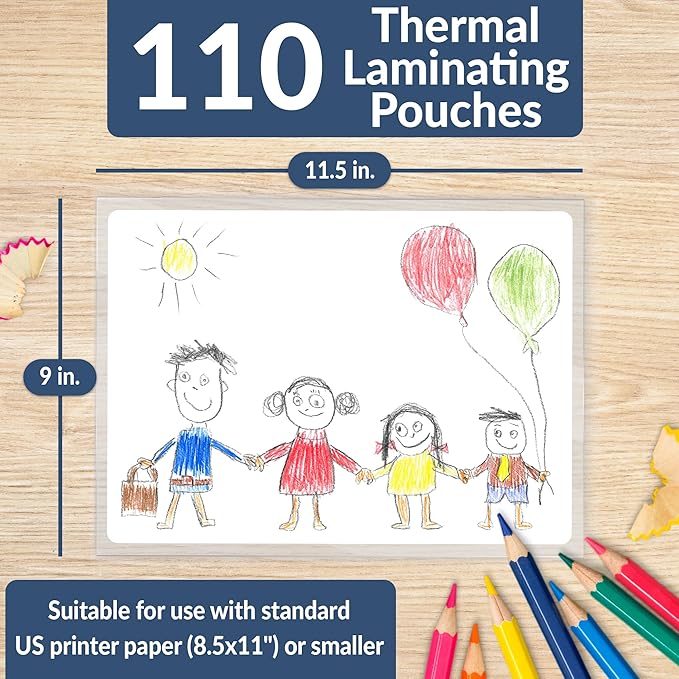 Reli. Thermal Laminating Pouches | Laminating Sheets 8.5 x 11 | 5 Mil Comparable - Image 2