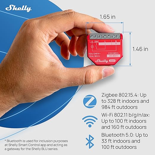 Shelly 1PM Gen4 | Wi-Fi, Matter Smart Relay Switch - Image 3