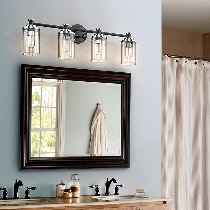 PHIXART Bathroom Lighting Fixtures Black and Chrome Bathroom Vanity Light - Image 7