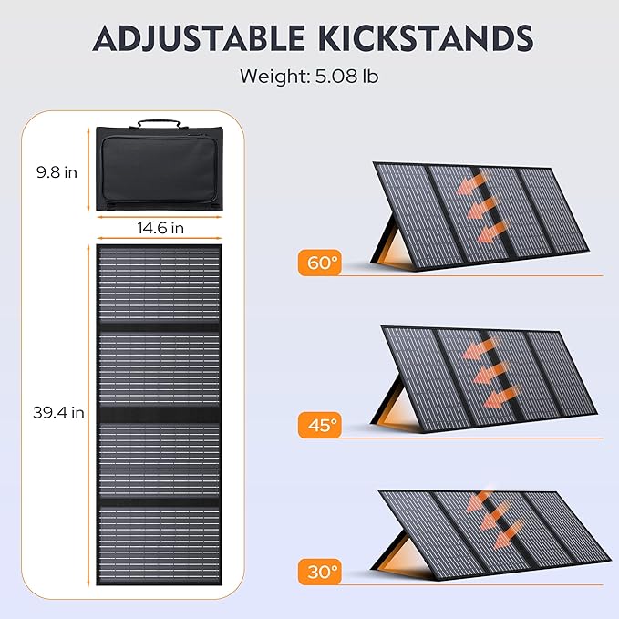 ENGINSTAR 60W Foldable Solar Panel Charger - Image 6