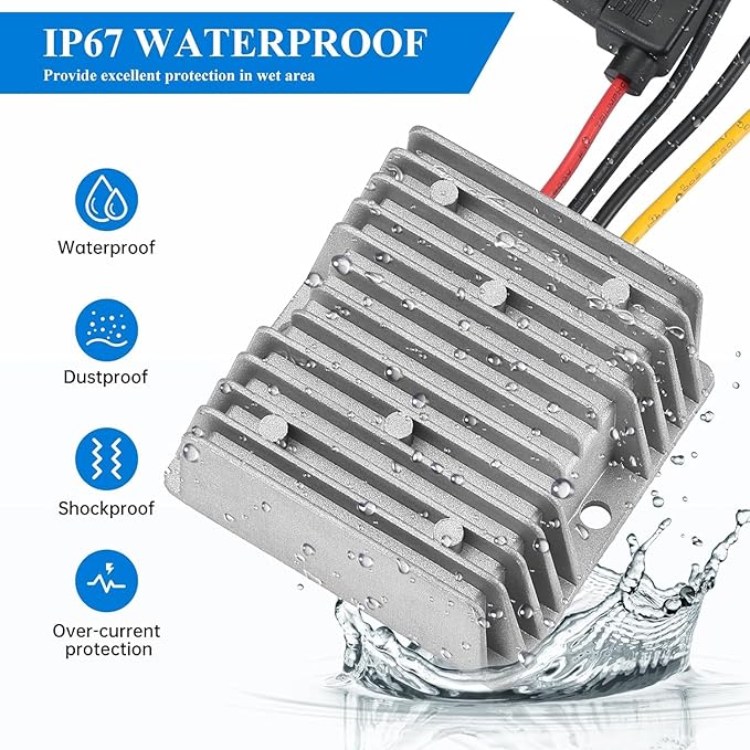 BEYIMEI DC to DC Converter 20-72V to12V 10A 120W, DC 24V 36V 48V 60V 72V Step - Image 4