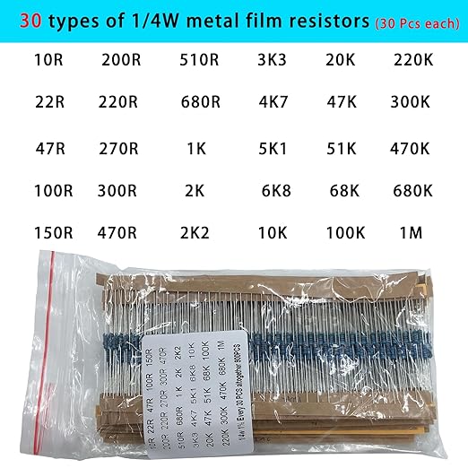 Nodehawk Electronic Component Kit -Total 1800 Pcs, LED Diodes, Capacitors - Image 5