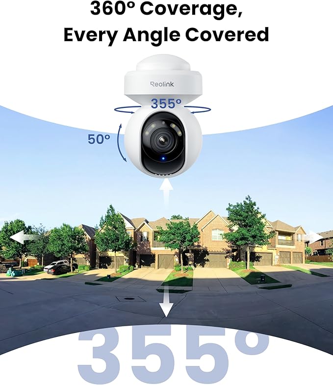 REOLINK 4K Outdoor Plug-in WiFi 6 Security Camera, PTZ Camera - Image 3