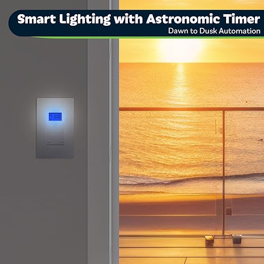 TOPGREENER Digital Astronomic Timer Switch, 7-Day Programmable Sunrise Sunset - Image 4