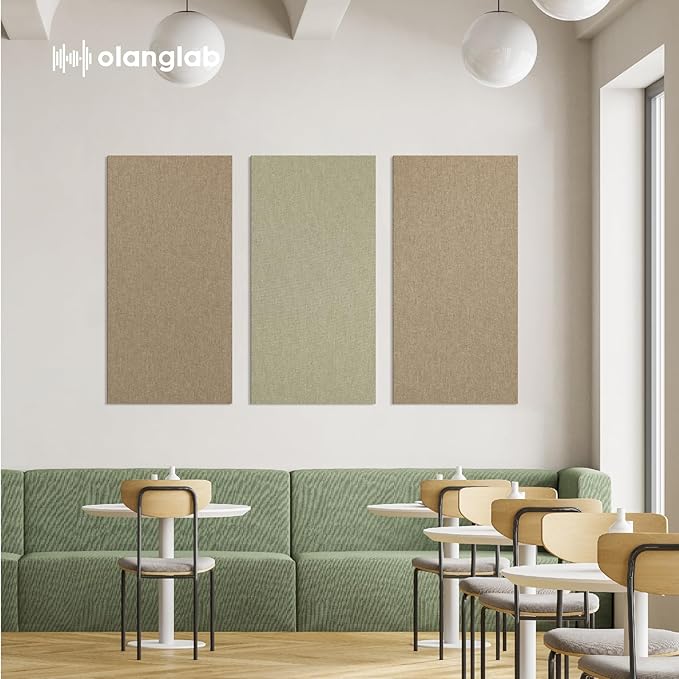 Olanglab Acoustic Panels 2 Pack, Fabric Wrapped Sound Proof Foam Panels - Image 7