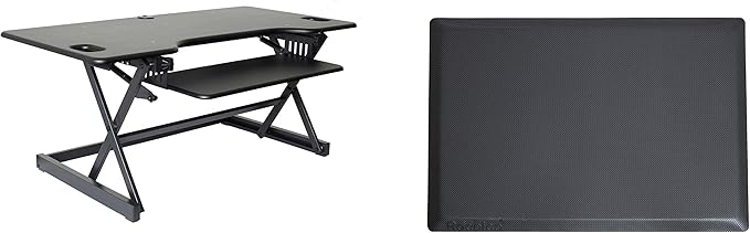 Rocelco 46" Large Height Adjustable Standing Desk Converter by Rocelco