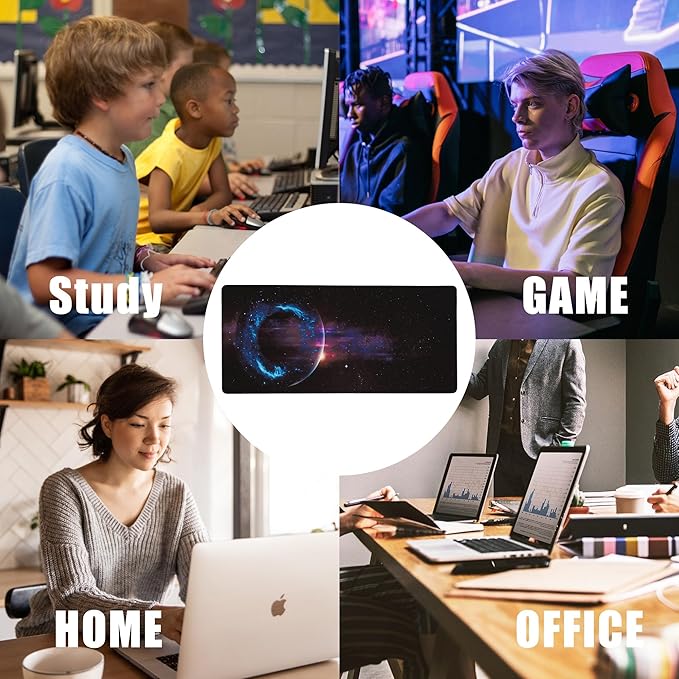 EOBKLAX Mouse Pad, Abstract Space Desk Mat - Image 7