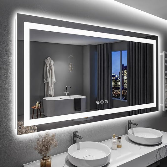 YEELAIT 60x36 Inch LED Bathroom Mirror by YEELAIT
